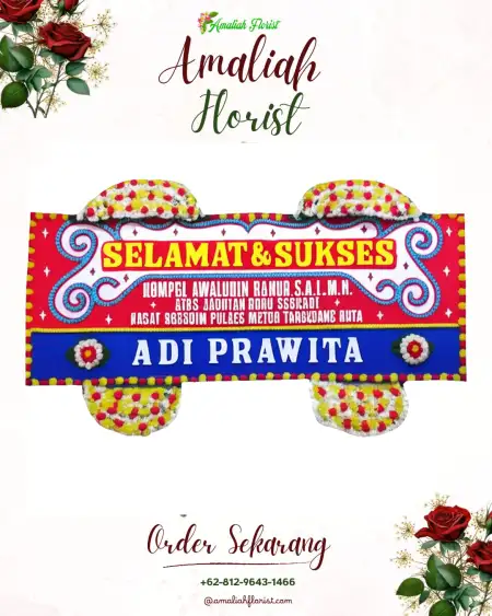 Papan Bunga Ucapan Selamat Guminingrejo